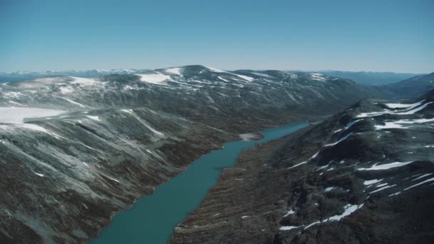 Der Jotunheimen Nationalpark Norwegen — Stockvideo