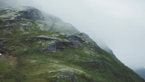 Antenner För Moody Naturen Norra Norge — Stockvideo