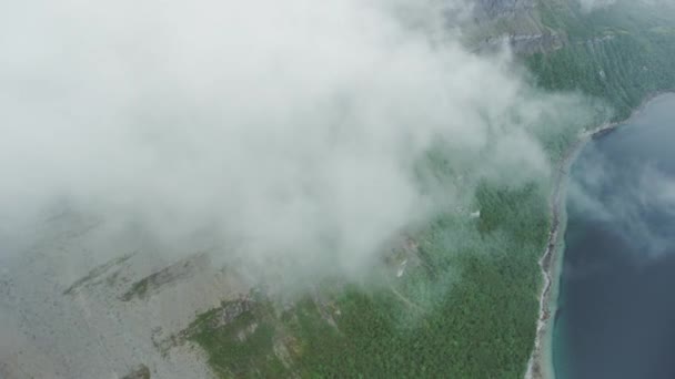 Aerials Natura Lunatica Nel Nord Della Norvegia — Video Stock