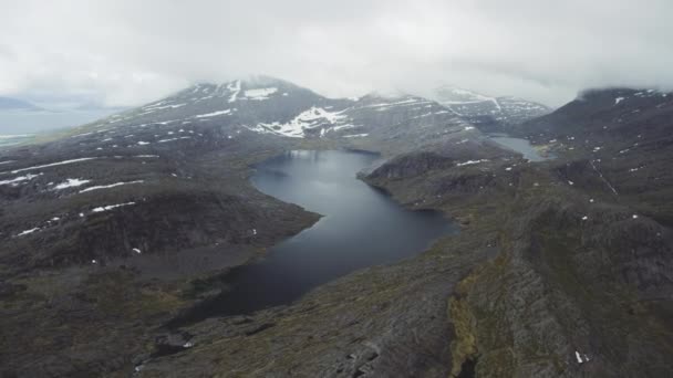 Antenner För Naturen Norra Norge — Stockvideo