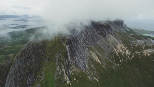 Aerials Nature North Norway — Stock Video