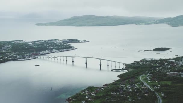 Silsand Finnsnes Północnej Norwegii — Wideo stockowe