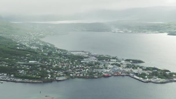 Silsand Finnsnes 在挪威的北部 — 图库视频影像
