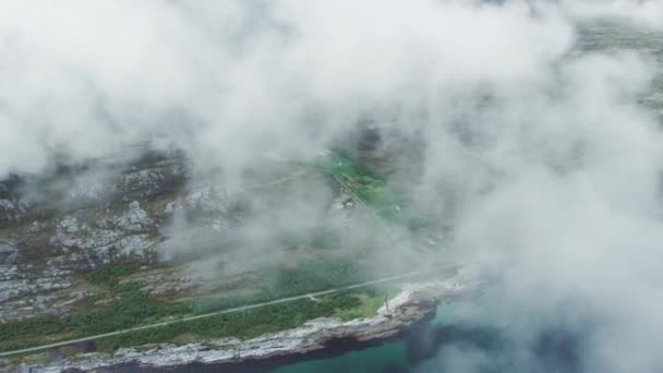 Antennen Der Natur Norden Norwegens — Stockvideo