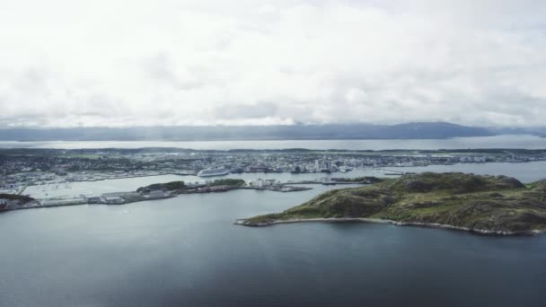 Norwegian North Norway City Bodo — Stock Video