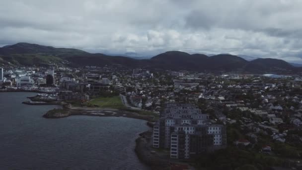 Noorse Noord Noorwegen Stad Bodo — Stockvideo