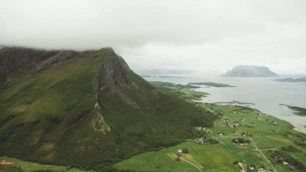 Zona Costera Lekanger Norte Noruega — Vídeo de stock