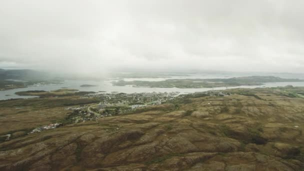 Città Costiera Norvegese Rorvik — Video Stock