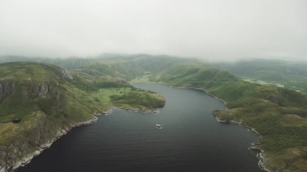 北挪威的峡湾 — 图库视频影像