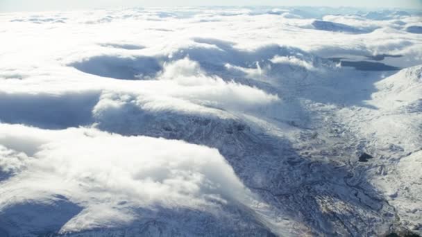 Obszarze Pochmurno Snowy Mountain Północnej — Wideo stockowe