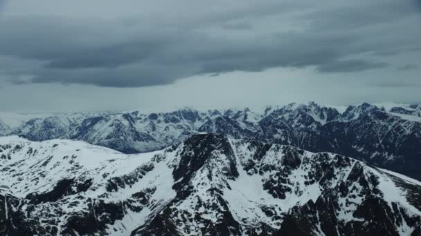 Des Sommets Neige Dans Nord Arctique — Video