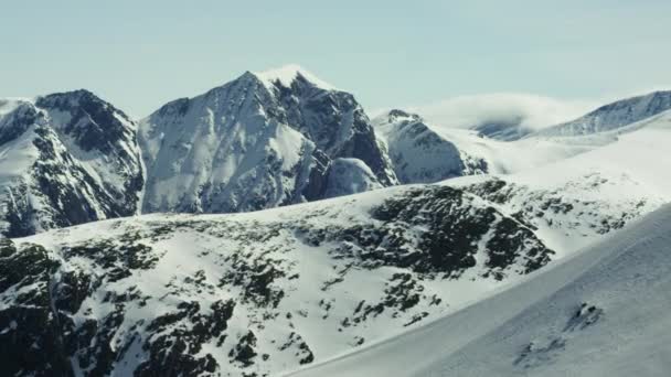 Majestätiska Alperna Västra Norge — Stockvideo