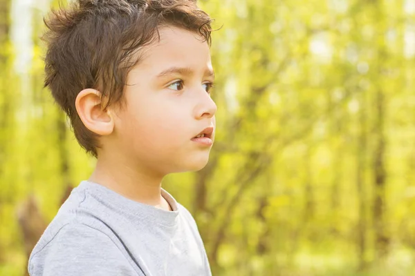 Portrait Boy Years Old Natural Background — Stock Photo, Image
