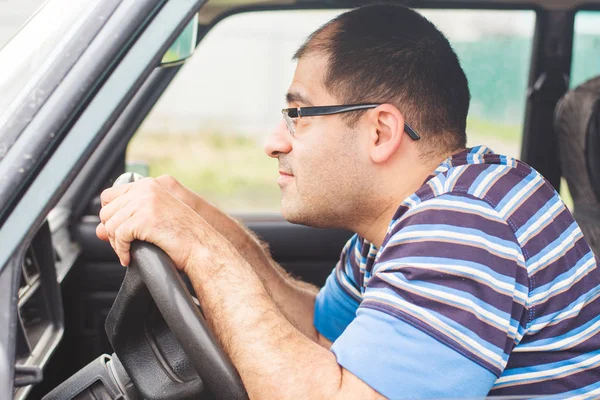 young man with the fear of traveling by car