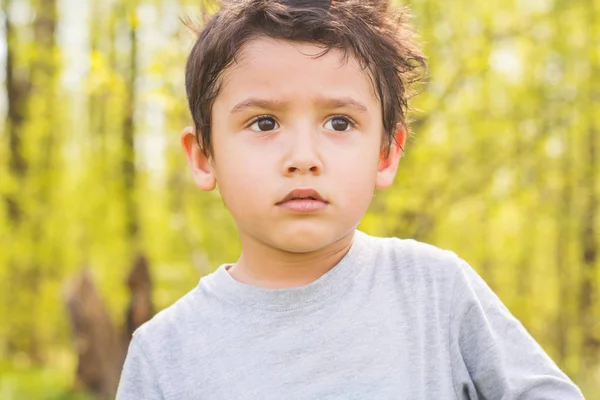 Portrait Boy Years Old Natural Background — Stock Photo, Image