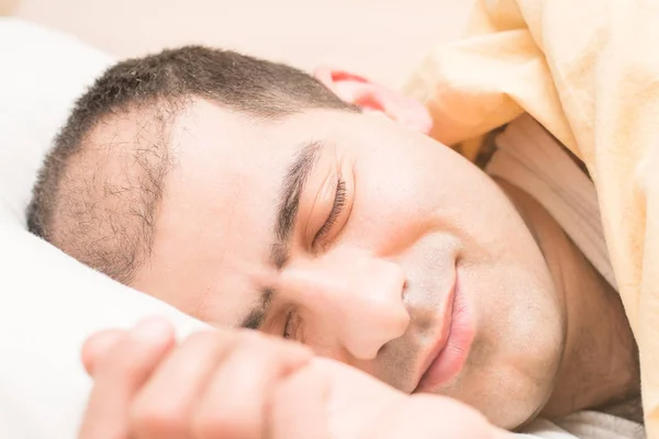 Sleeping Man Morning — Stock Photo, Image