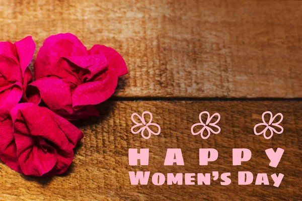 Міжнародний Жіночий День Вітальна Листівка — стокове фото