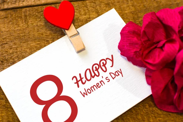 International Women Day Greeting Card — Stock Photo, Image