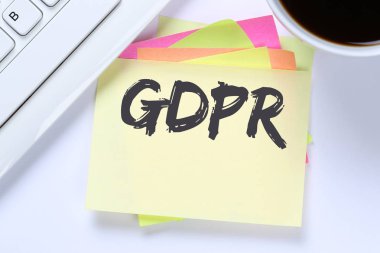 Gdpr genel veri koruma yönetmeliği AB Avrupa Birliği Web siteleri internet Resepsiyon bilgisayar klavye