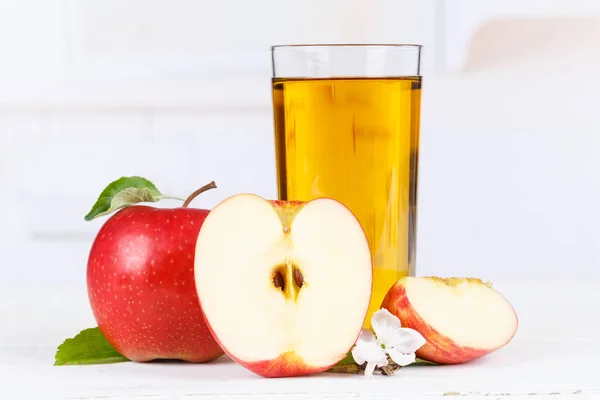 Apple Juice Fruit Apples Drink Beverage Glass — Stock Photo, Image
