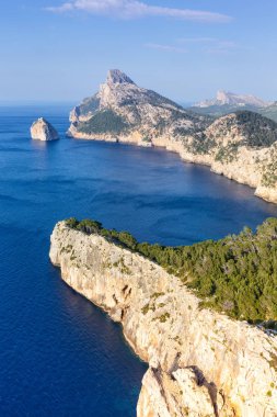 Mayorka Mallorca Mirador Es Colomer Cap Formentor dikey biçim yatay Akdeniz İspanya seyahat kopya alanı
