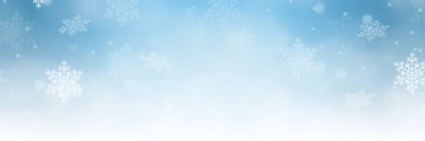 Різдвяний Фон Банер Бордюр Зимовий Візерунок Прикраса Сніжинки Копія Простору — стокове фото