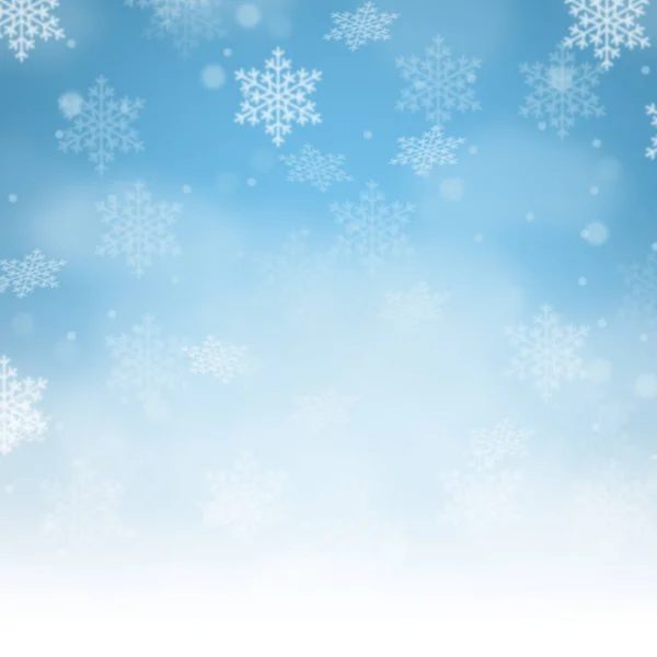 Weihnachten Hintergrund Karte Muster Schnee Schneeflocken Quadratisch Kopierraum Kopie Raum — Stockfoto