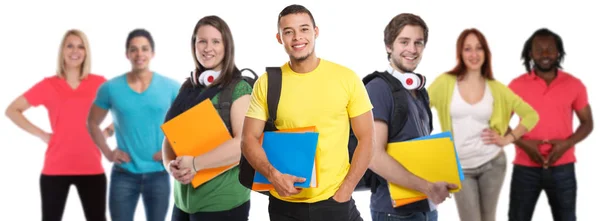 Grupo de estudantes estudante universitário jovens estudos educação — Fotografia de Stock