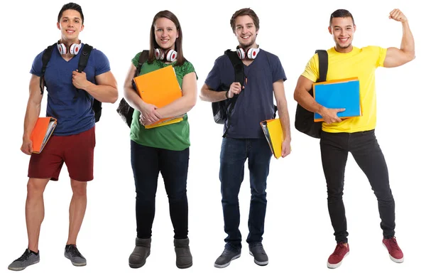 Group of students young success successful strong power people i — Stock Photo, Image