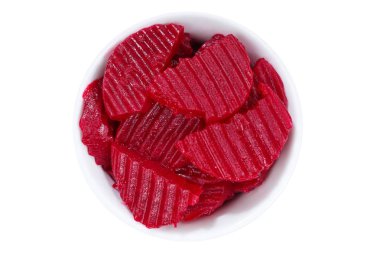 Pancar yukarıdan kase beyaz izole