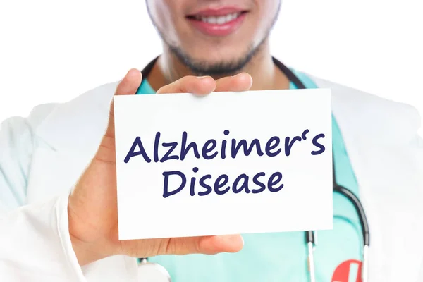 Doktor Alzheimers betegség Alzheimer-kór beteg betegsége gyógyítani — Stock Fotó