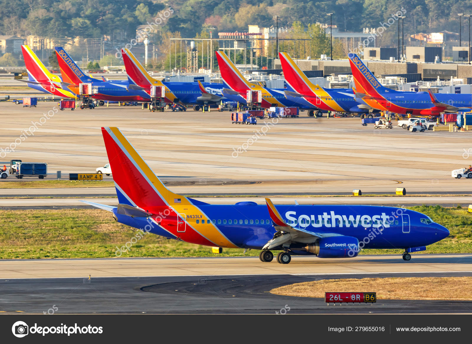 サウスウエスト航空ボーイング737-700飛行機|アトランタ空港 サウスウエスト航空ボーイング737-700飛行機|アトランタ空港