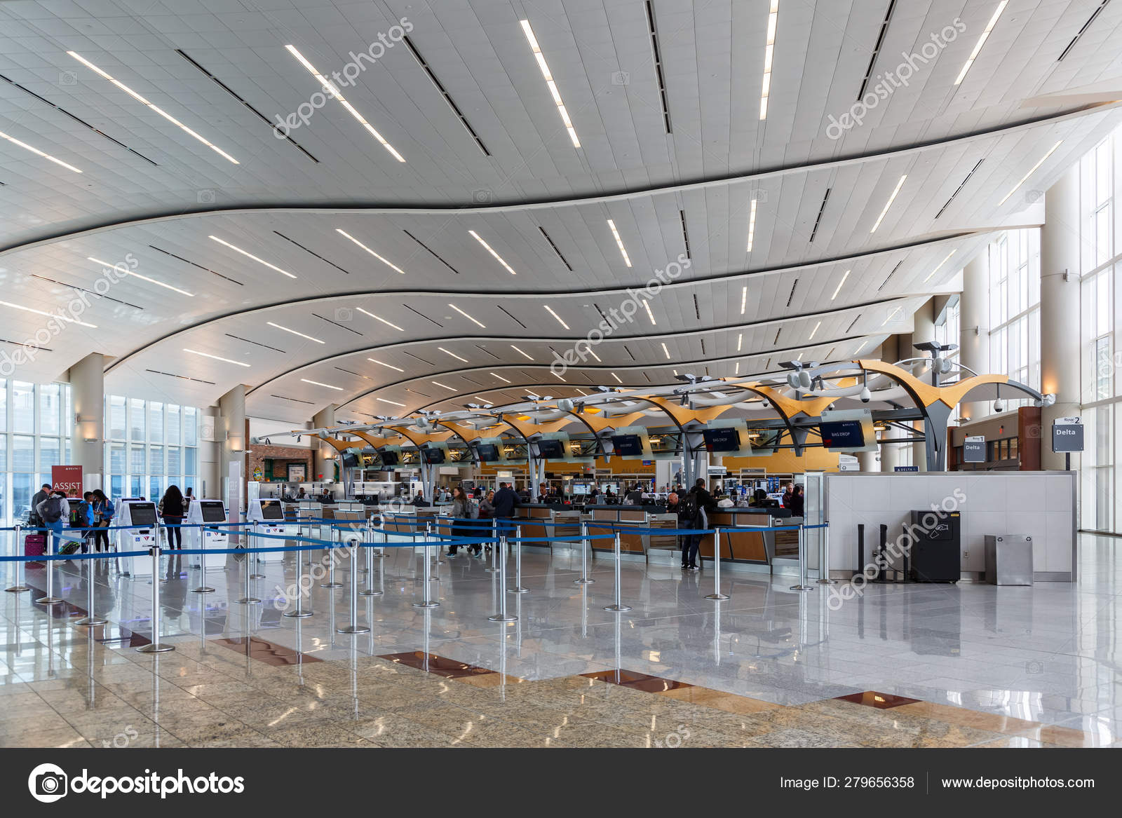 Atlanta Airport ATL International Terminal Stock Editorial Photo