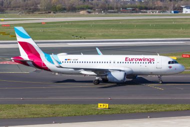 Eurowings Airbus A320 Düsseldorf Havaalanı