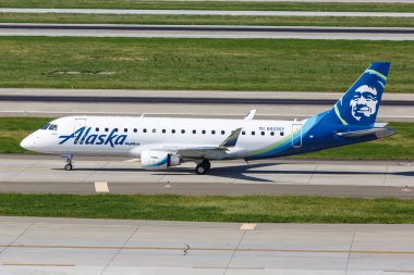 Alaska Havayolları Skywest Embraer ERJ 175 San Jose Havaalanı