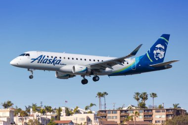 Alaska Havayolları Skywest Embraer ERJ 175 San Diego Havayolları