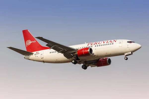 Aeronave peruana Boeing 737 — Foto de Stock