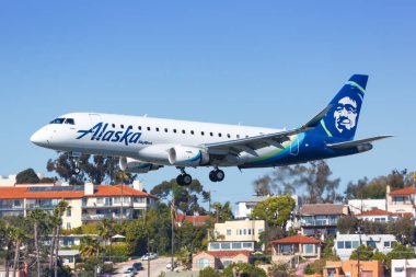 Alaska Havayolları Skywest Embraer ERJ 175 San Diego Havayolları