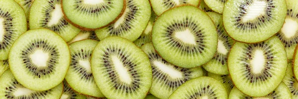 Kiwi frutas coleta comida fundo banner kiwis frutas frescas — Fotografia de Stock