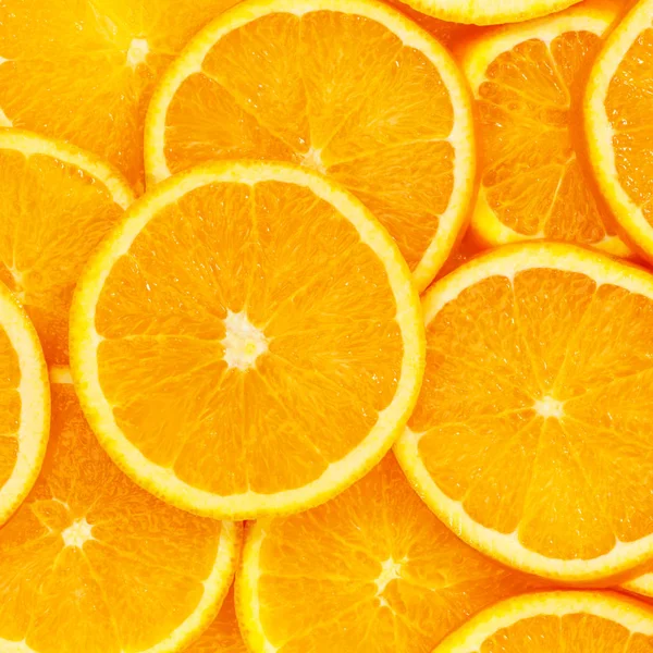 橙子柑橘类水果橙色收集食品背景广场f — 图库照片