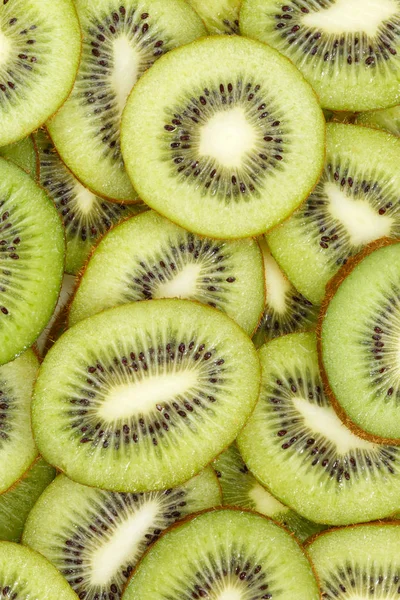 Kiwi fruits collection nourriture fond portrait format tranches ki — Photo