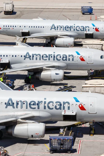 Phoenix Arizona Απριλίου 2019 American Airlines Αεροπλάνα Airbus A320 Στο — Φωτογραφία Αρχείου