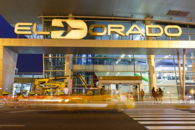 Bogota, Kolombiya 30 Ocak 2019 Bogota El Dorado Havaalanı Terminali (BOG).