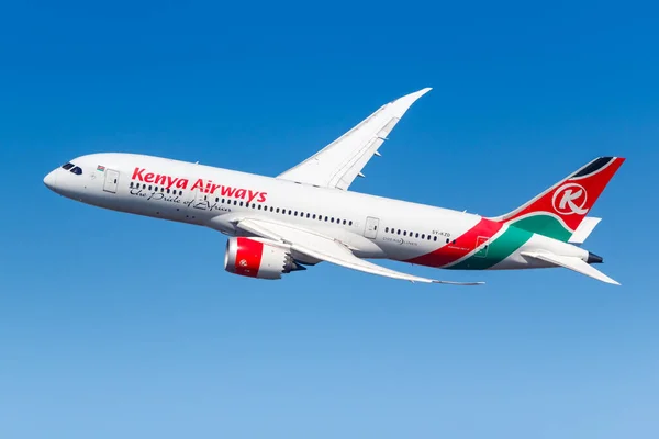 New York City New York March 2020 Kenya Airways Boeing — Stock Photo, Image