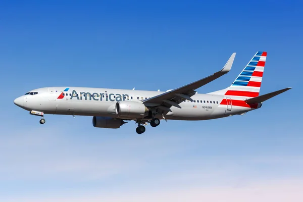 Nowy Jork Nowy Jork Lutego 2020 American Airlines Boeing 737 — Zdjęcie stockowe