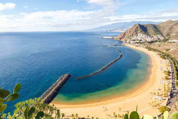 Canarische Eilanden Tenerife Strand Teresitas Zee Reizen Atlantische Oceaan Natuur — Stockfoto