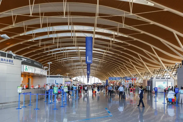 Shanghai China September 2019 Shanghai Pudong International Airport Terminal Pvg — Stock Photo, Image