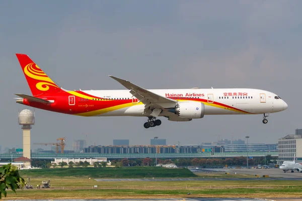 Shanghai China September 2019 Hainan Airlines Boeing 787 Dreamliner Airplane — Stock Photo, Image