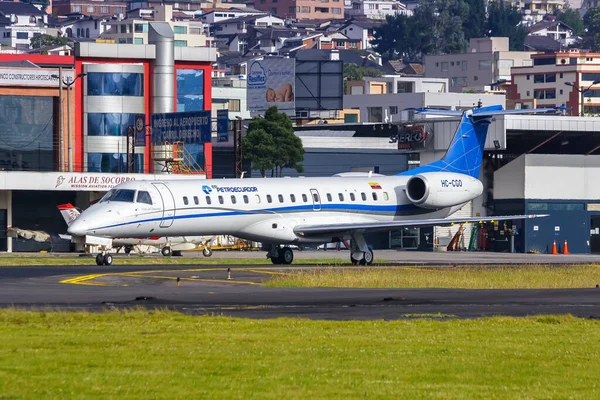 Quito Ecuador June 2011 Petroecuador Embraer 145 Airplane Quito Airport — Stock Photo, Image