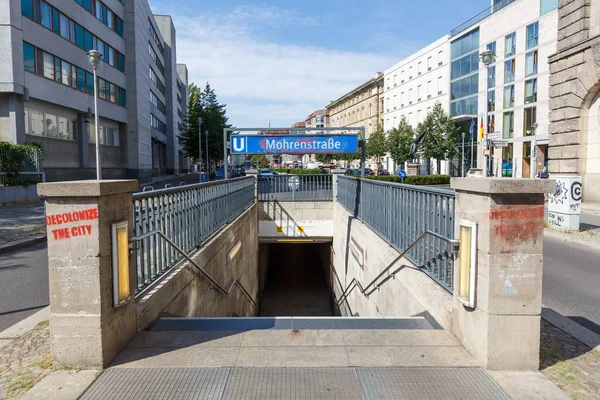 Berlin Deutschland August 2020 Bahn Station Mohrenstraße Berlin — Stockfoto